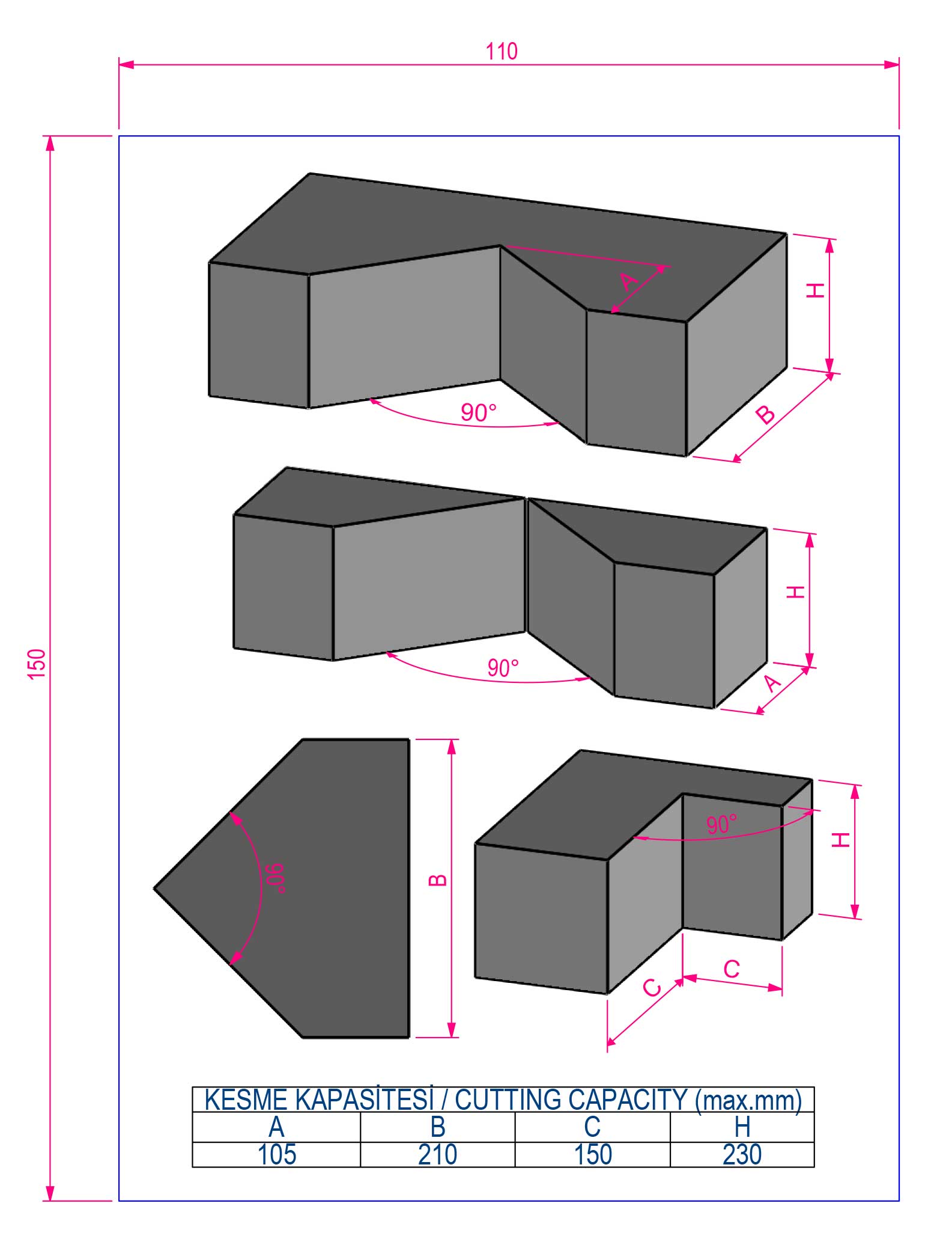 VK 420 Cutting Diagram