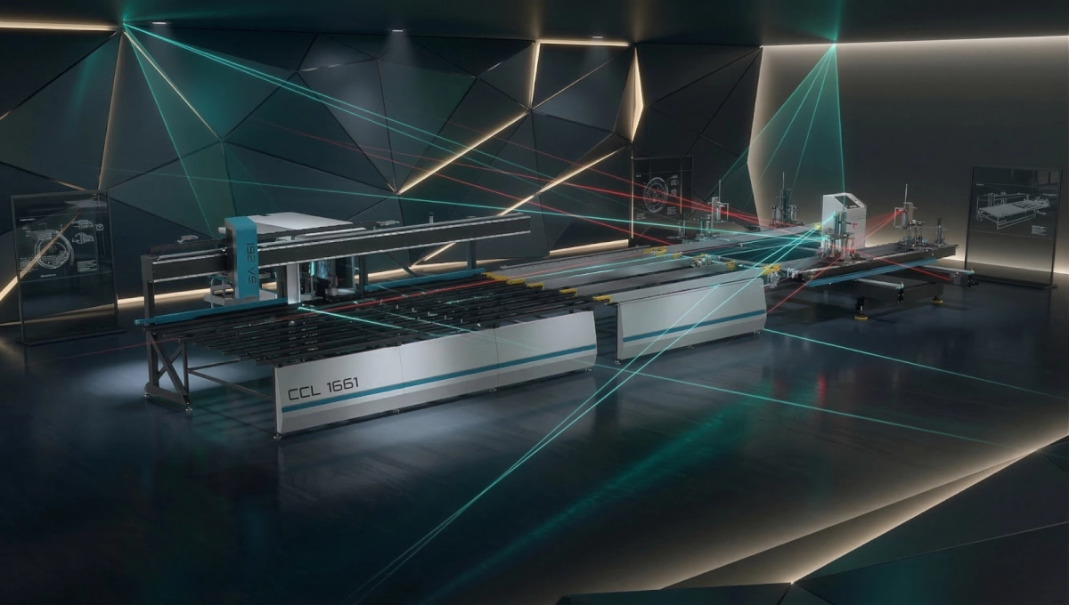 CCL 1661-Линия за лепане и заистване на PVC дограма