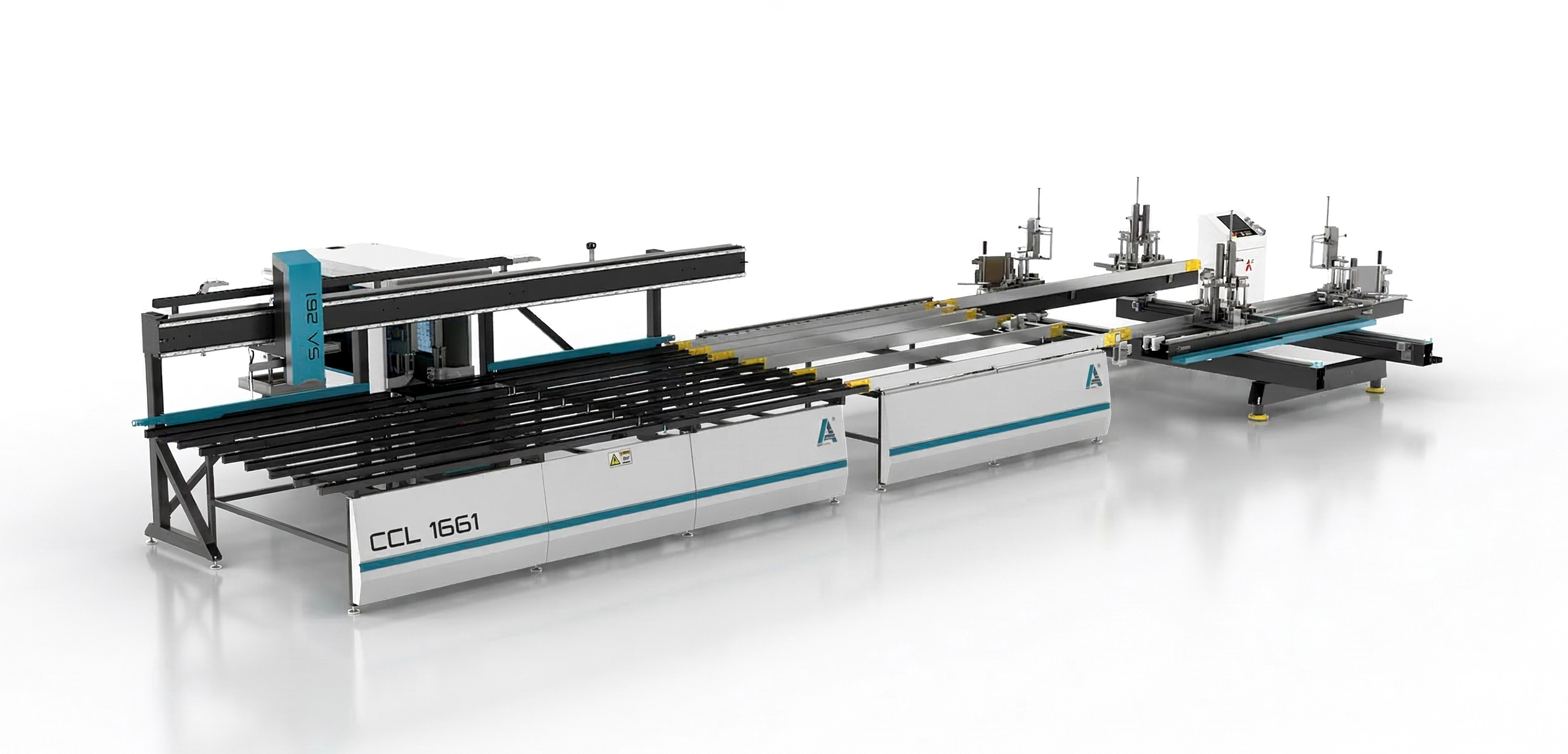 CCL 1661-Линия за лепане и заистване на PVC дограма